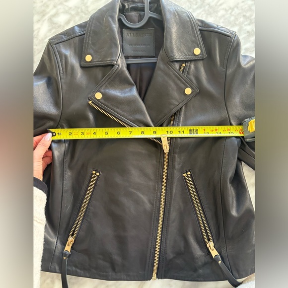 All saints Daley Leather Jacket | Brand New - Picture 11 of 11